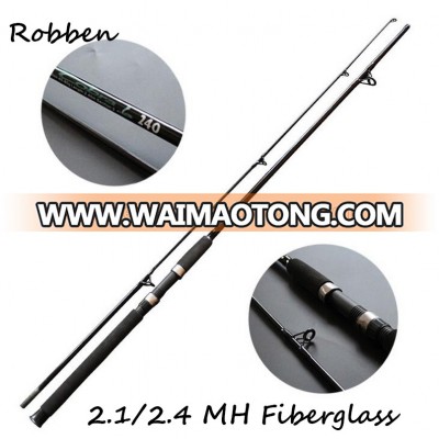 2 Section Fishing Rods 2.1/2.4m Fiber Glass Varas De Pesca Fish Stand Pole Canne De Pesca OEM Fishing Rods