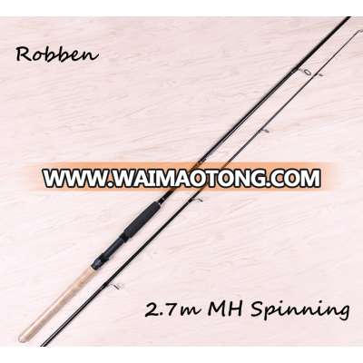 2017 New Fishing Rod Spinning Casting Rod 98% Carbon Fiber 2.7M Fishing Travel Spinning Rod Tackle Peche