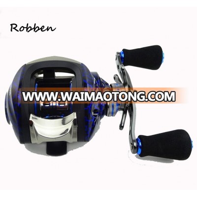 Perfect Low Profile Baitcaster Reel 14 +1 Shielded Bearings 17.5 Lb Carbon Fiber Drag 6.3:1 Gear Baitcasting Fishing Reel