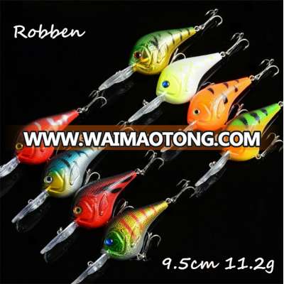 9.5cm 11.2g Factory Sell Classic Hard Fishing Lure Crankbait