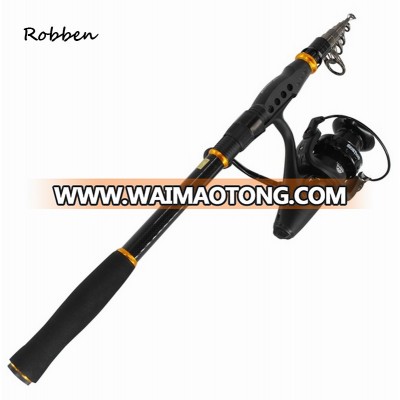 High Grade China Graphite Carbon Fiber Rod Reel Combo Super Hard Boat Saltwater and Freshwater Fish Fishing Rods Poles