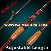 2016 New Design 1.8m - 2.1m Adjustable Casting Fishing Rods 2 Section